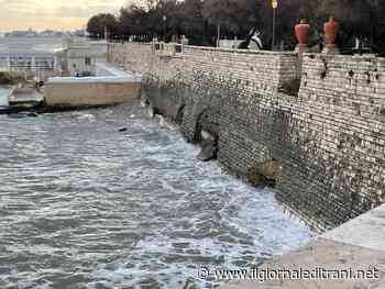 Trani, preoccupano sempre di più le condizioni del muraglione della villa comunale - ilgiornaleditrani - Radio Bombo