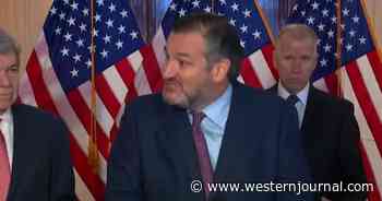Watch: Ted Cruz Erupts, Slams His Fists on Podium When Left-Wing Reporter Whines About Masks
