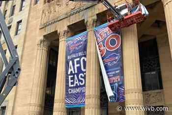 Bills AFC East championship banners are back up at Buffalo City Hall