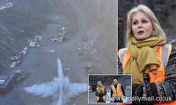 Joanna Lumley sets off detonation to show how blowing up WW2 bombs at sea deafens marine life