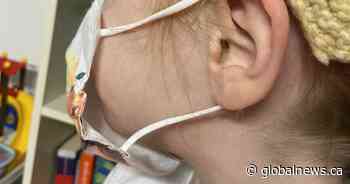 Alberta parent voices frustration over baggy, ill-fitting medical masks sent home with students