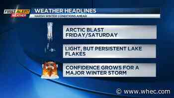 First Alert Weather: Frigid air and lake flakes return