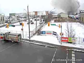 Three people in hospital, two in critical condition, after explosion, 'heavy flame and smoke' on Merivale Road