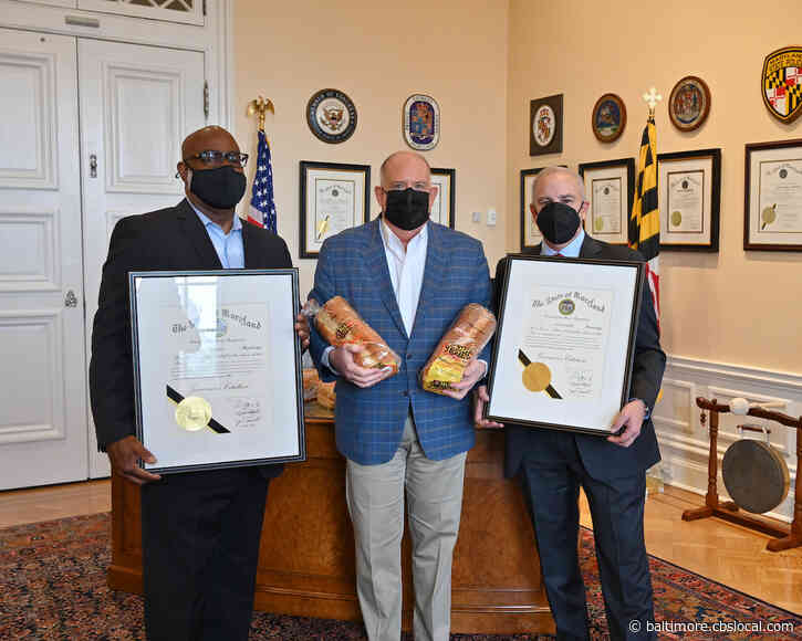 Gov. Hogan Awards Governor’s Citation To H&S Bakery, Ellicott City Couple Who Feeding Stranded I-95 Drivers