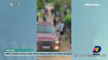 Briga generalizada toma conta de rua na Praia do Rosa em Imbituba - ND Mais