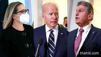 Biden hosts Manchin, Sinema at White House to discuss voting rights