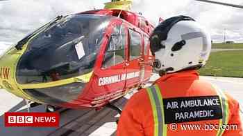 Cornwall Air Ambulance vandalism costs charity £1,000 - BBC News