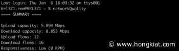 How to Check Internet Speed via Terminal on macOS Monterey