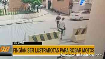 Delincuentes fingían ser lustrabotas para robar motocicletas en Asunción - ÚltimaHora.com