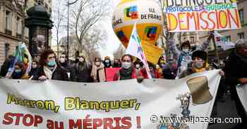 French teachers strike against ‘chaotic’ COVID-19 school strategy - Al Jazeera English