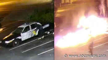 Man Arrested for Allegedly Setting Police Car on Fire Outside Lauderhill Synagogue