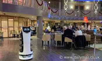 Chinese restaurant chain is forced to use ROBOT waiters during the Covid pandemic