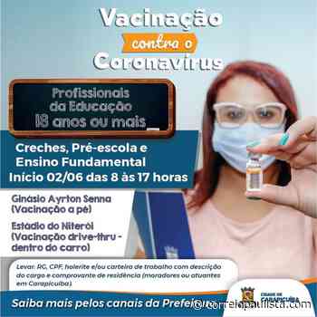 Carapicuiba vai vacinar profissionais da educação com 18 anos nesta quarta-feira, 2 - correiopaulista.com