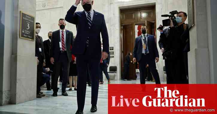Biden to tout successful passing of infrastructure law after voting rights defeat – live