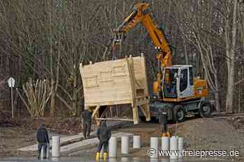 Am Ufer des Großen Teiches entsteht Beobachtungsposten - Freie Presse
