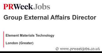 Element Materials Technology: Group External Affairs Director