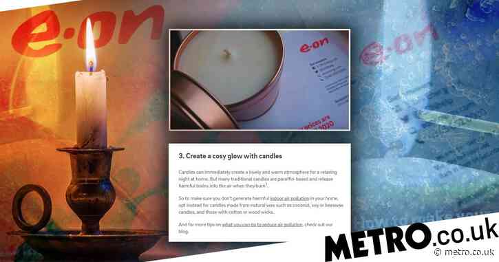 Energy giant E.ON tells customers to light candles and paint walls to ‘get cosy’