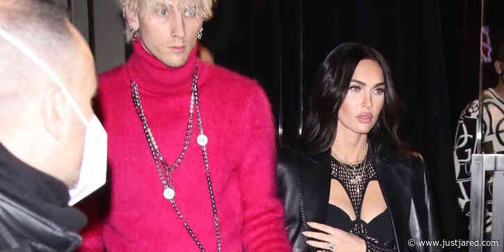 Newly Engaged Megan Fox & Machine Gun Kelly Step Out Together in Italy