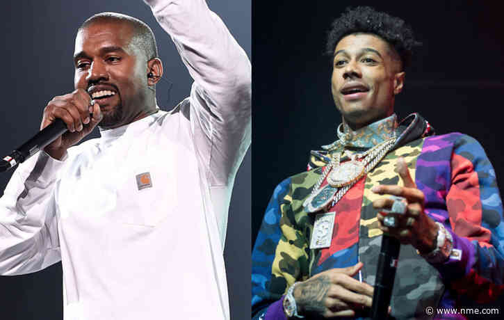 Kanye West spotted in the studio with Blueface