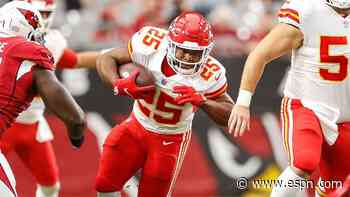 Edwards-Helaire out for Chiefs against Steelers