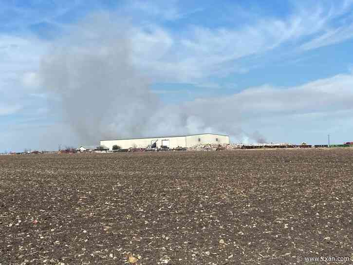 LIVE: Recycling plant on fire outside Taylor, multiple agencies fighting blaze