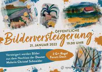 Bilder-Auktion in Daun: Alles Original-Werke von Christel-Schneider - EMZ Eifel-Mosel-Zeitung - Eifel Zeitung