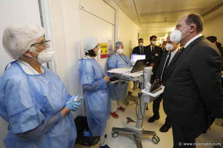 Jean Castex en visite à l’hôpital Sainte-Musse de Toulon ce vendredi soir