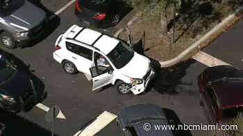 Suspect Rams Broward Sheriff's Deputy With Car in Margate