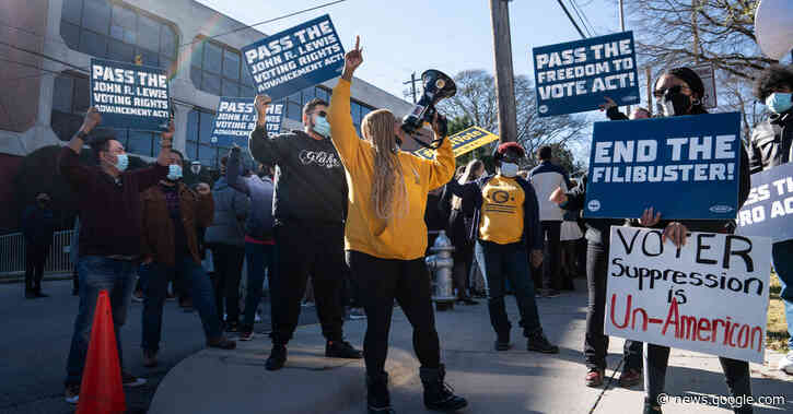 Democrats Face a Dilemma on Voting: Compromise or Keep Pressing? - The New York Times