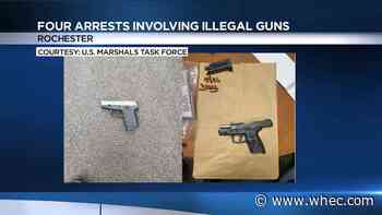 Marshals: 4 violent offender arrested, 2 handguns seized