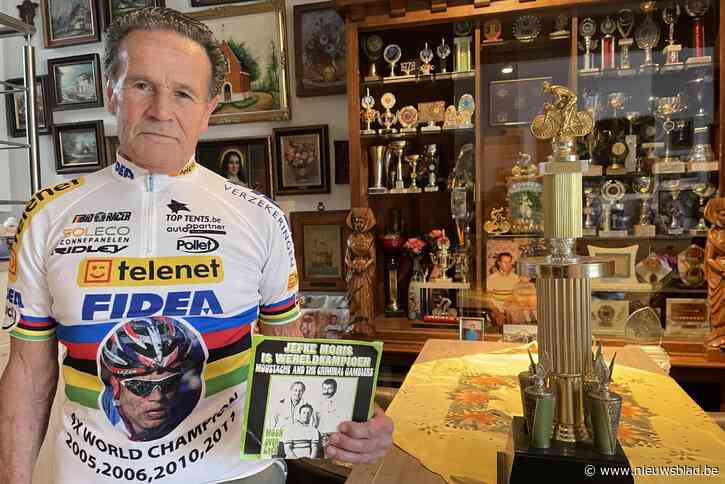 Wereldkampioen marathonfietsen Jef ‘Jefke’ Moris (82) komt zichzelf tegen in De Kringwinkel