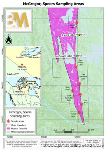 Bathurst Metals Corp. 2021 McGregor Lake and Speers Lake Assay Results - Junior Mining Network