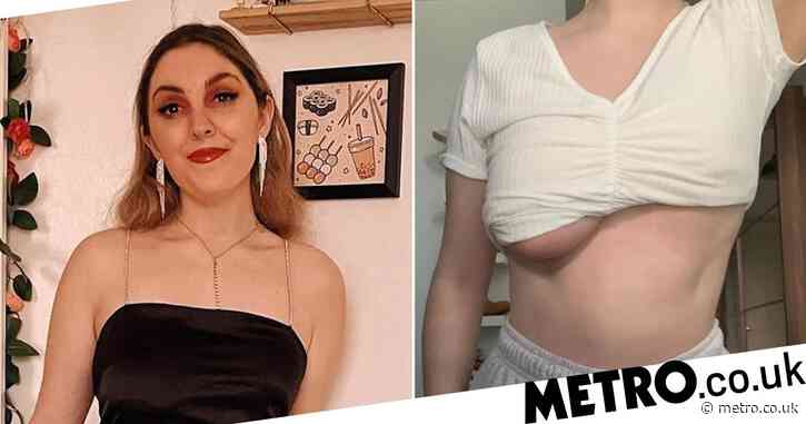 Woman with syndrome that causes different-sized boobs bombarded by creepy messages