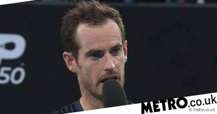 Emotion Andy Murray reacts to heavy defeat in Sydney final against Aslan Karatsev