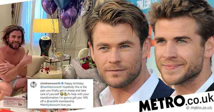 Chris Hemsworth hopes brother Liam ‘finally gets into shape’ in hilarious birthday message as he turns 32