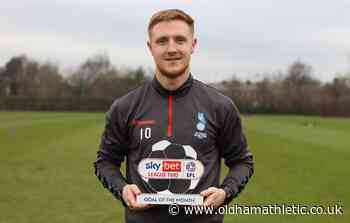 Keillor-Dunn Wins Goal of the Month Award Again - oldhamathletic.co.uk