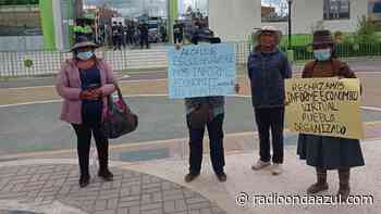 San Miguel: En medio de una protesta se cumplió informe económico virtual - Radio Onda Azul