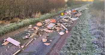 Swindon road blocked by dumped kitchen units and household waste - Wiltshire Live