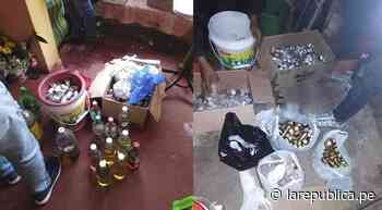 Puno: Policía interviene local en Juliaca donde envasaban licor adulterado - La República Perú