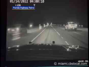 WEB EXTRA: Dash Cam Video Of FHP PIT Maneuver Which Ended Police Pursuit - CBS Miami