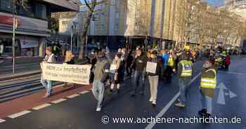 Demo und Gegendemo: 1000 Menschen demonstrieren in Aachen gegen eine Impfpflicht
