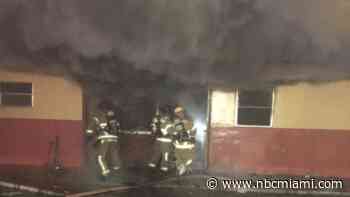 Miami-Dade Firefighters Extinguish Pinewood Apartment Fire