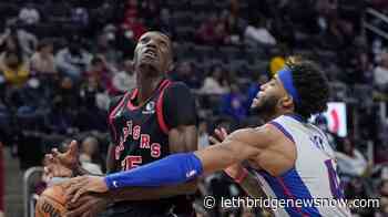 Pistons ride strong bench to 103-87 victory over Raptors - Lethbridge News Now