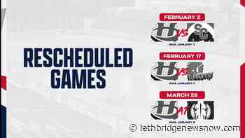Hurricanes announce dates for three rescheduled games - Lethbridge News Now