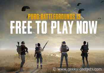 PUBG Battlegrounds now free to play