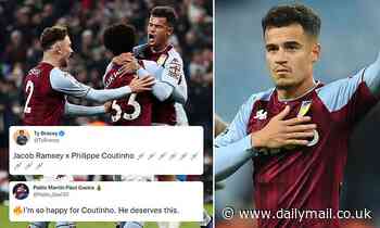 'Philippe Coutinho is MADE for Premier League': Villa fans go wild for Barca loanee's dream debut