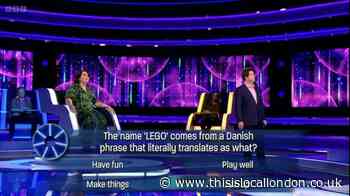 LEGO meaning as Melvin Odoom gets answer right on BBC's The Wheel