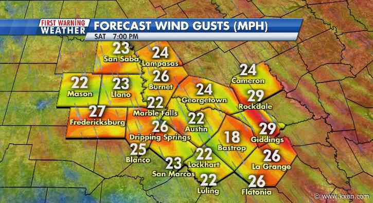 Wind slowly backs off tonight with more pleasant weather for Sunday