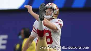 Mitch Wishnowsky clears concussion protocol, will punt for 49ers Sunday