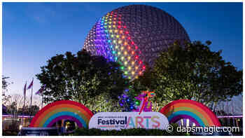 Spaceship Earth Celebrates EPCOT International Festival of the Arts with New Lighting and The Muppets Singing Rainbow Connection - DAPS MAGIC